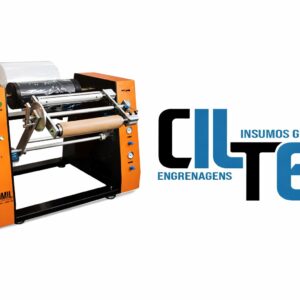 Rebobinadeira Stretch 500mm com Tombador | Alta Produção 2.000kg/dia